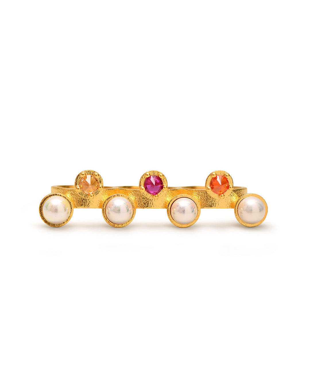 PEARL THRONE KNUCKLE RING | FLARE