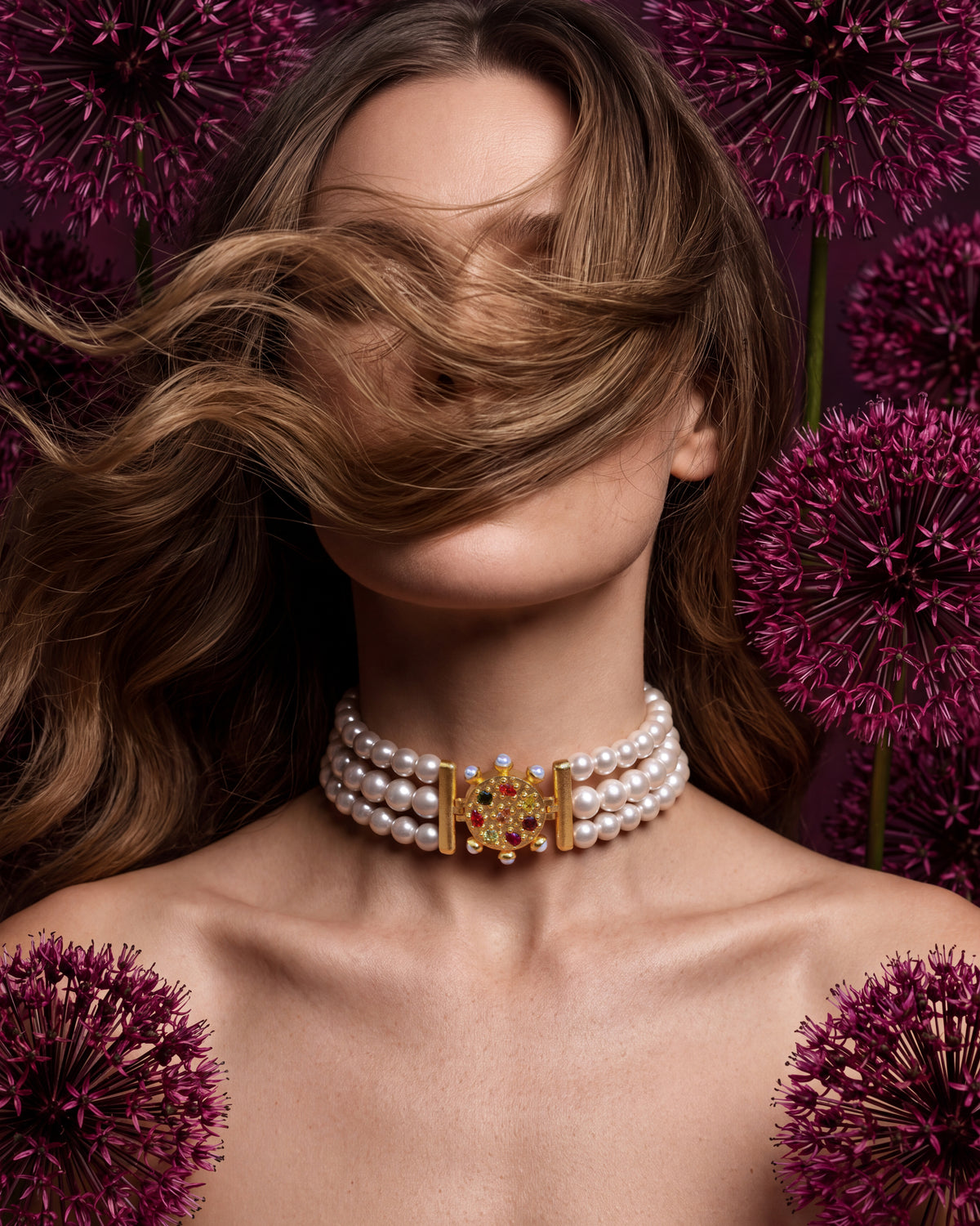 PEARL MONARCH CHOKER | FLARE