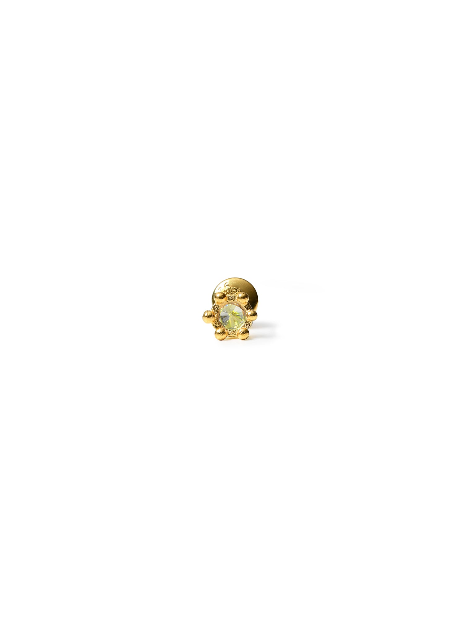 LADY STUD | GOLD/GREEN