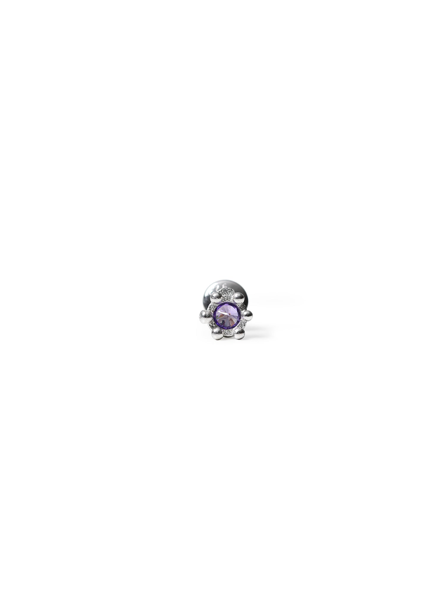 LADY STUD | SILVER/PURPLE