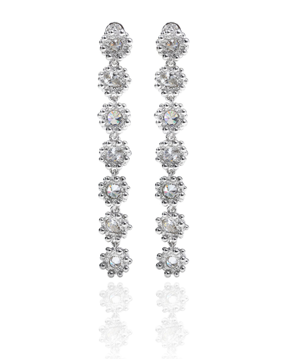 PRINCESS EARRINGS CLASSIC|7 TIER|HALO