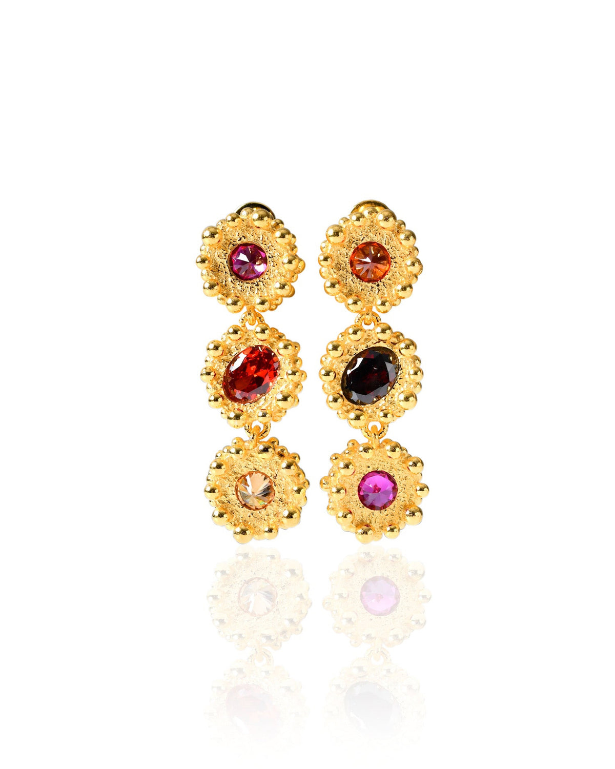 PRINCESS EARRINGS GRAND 3 TIER|FLARE