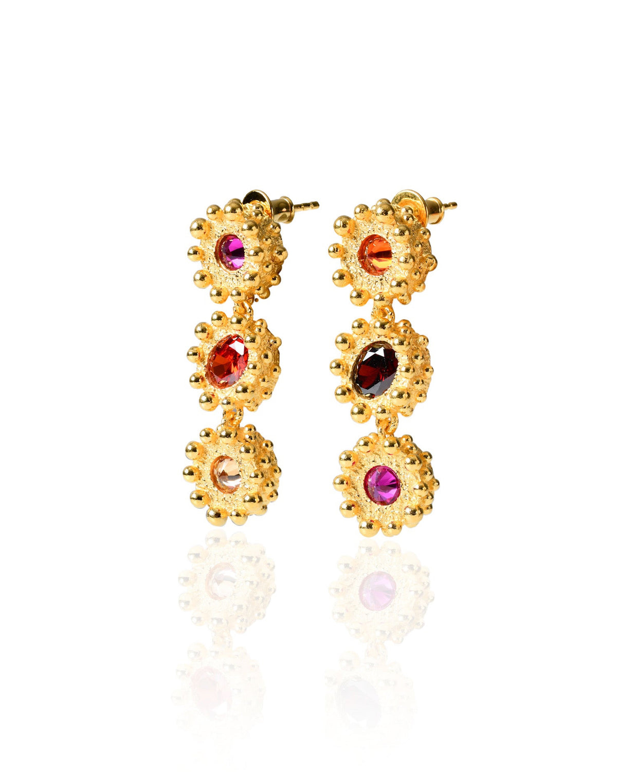 PRINCESS EARRINGS GRAND 3 TIER|FLARE