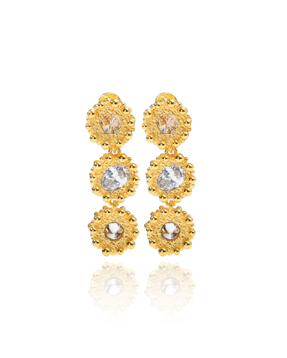 PRINCESS EARRINGS GRAND 3 TIER|SOL