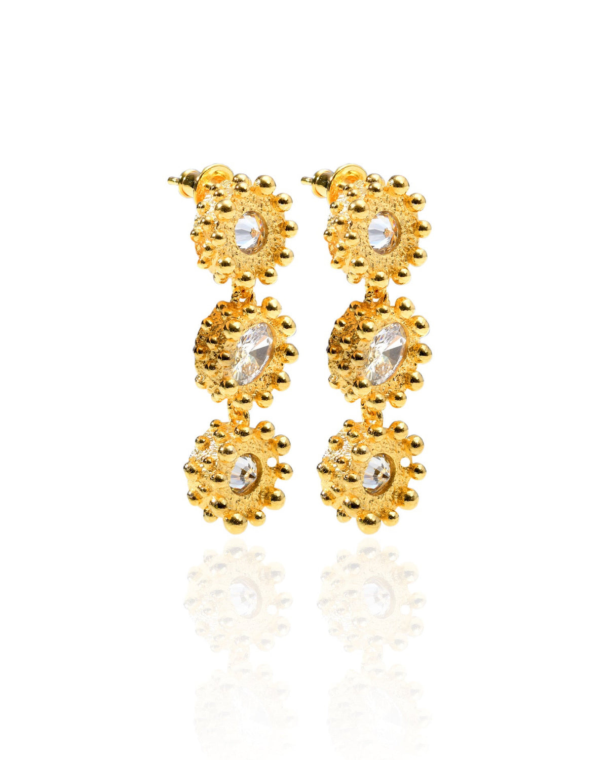 PRINCESS EARRINGS GRAND 3 TIER|SOL
