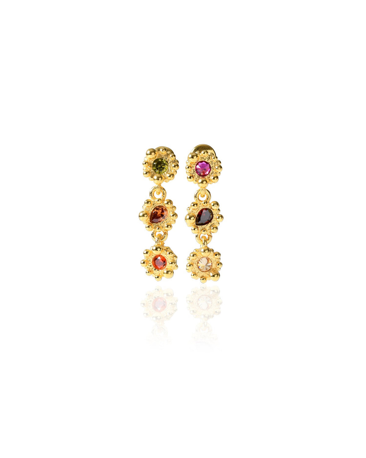 PRINCESS EARRINGS PETITE 3 TIER|FLARE