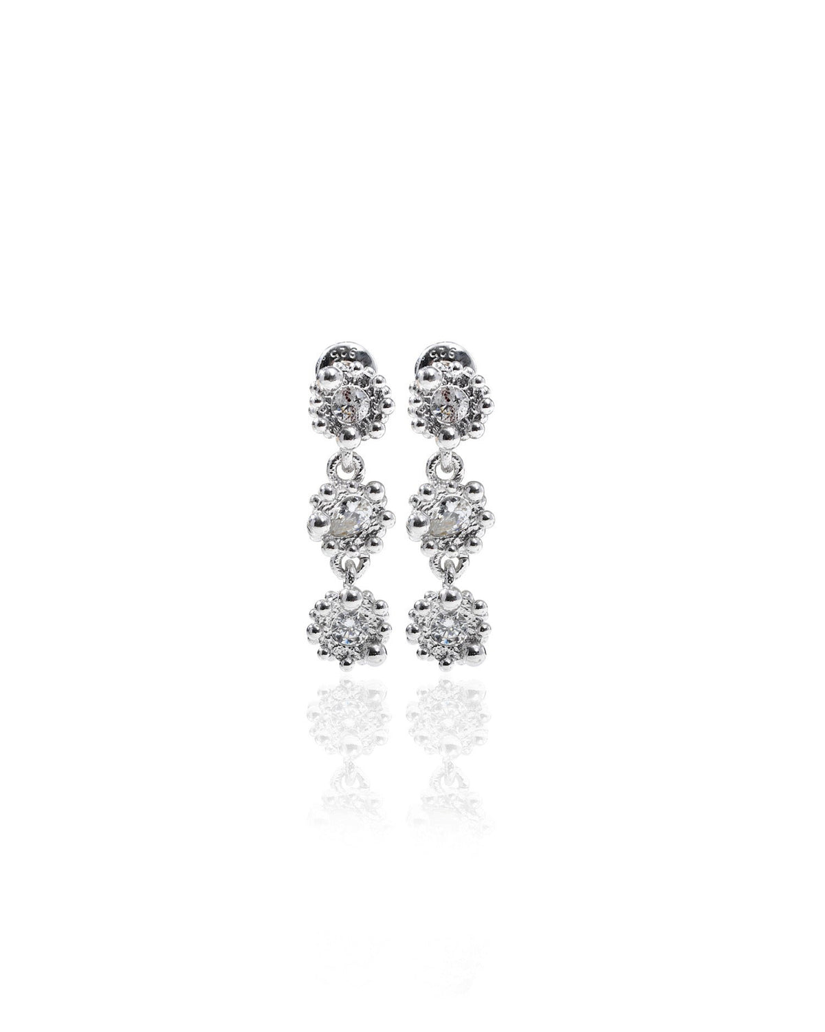 PRINCESS EARRINGS PETITE 3 TIER|HALO