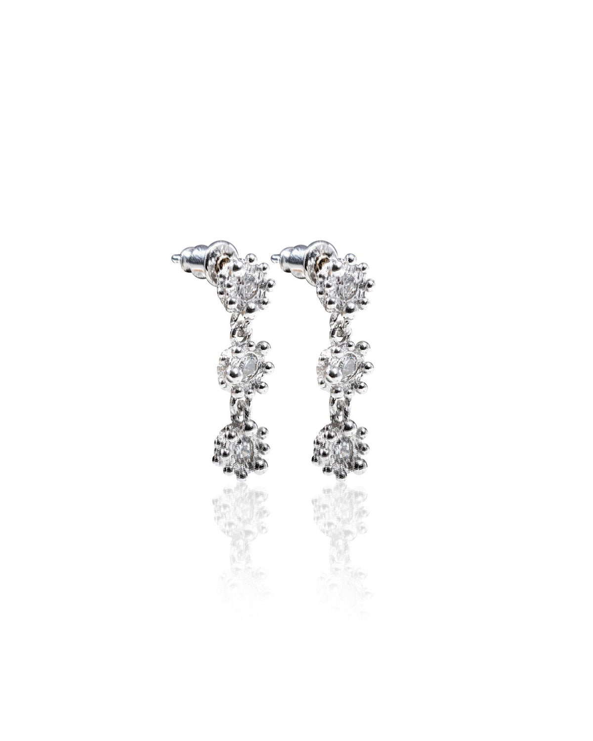 PRINCESS EARRINGS PETITE 3 TIER|HALO