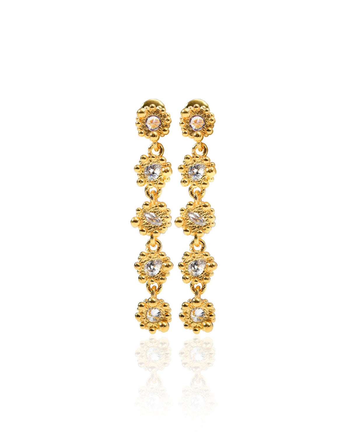 PRINCESS EARRINGS PETITE 5 TIER|SOL