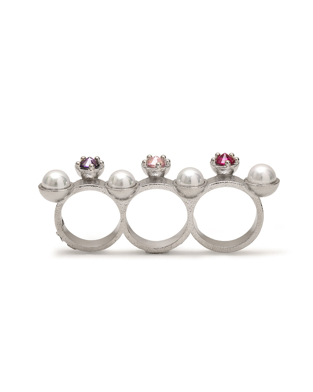 PEARL THRONE KNUCKLE RING | NOCT