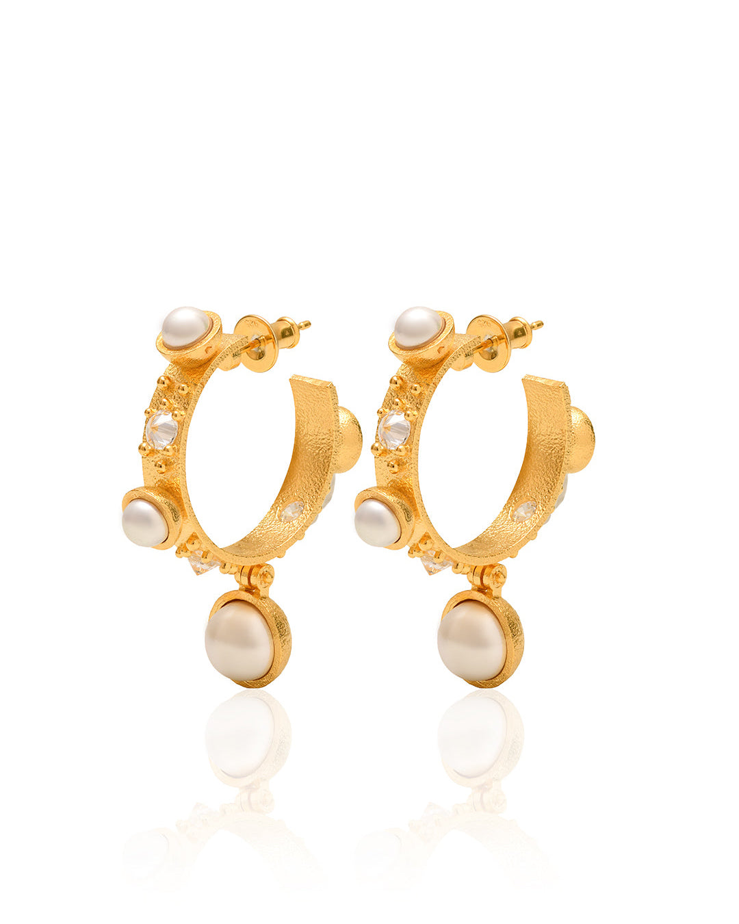 PEARL REALM HOOPS | SOL