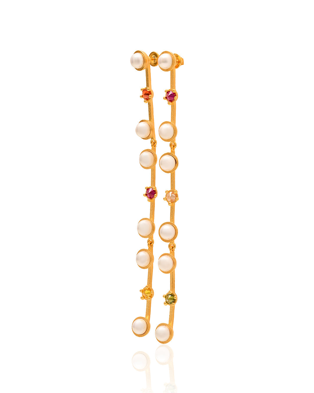 PEARL THRONE EARRINGS | 3 TIER | FLARE