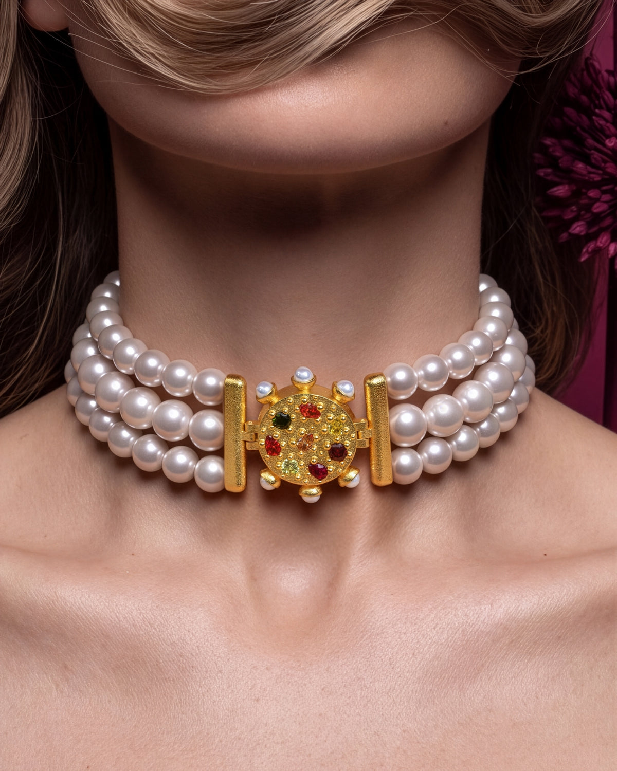 PEARL MONARCH CHOKER | FLARE