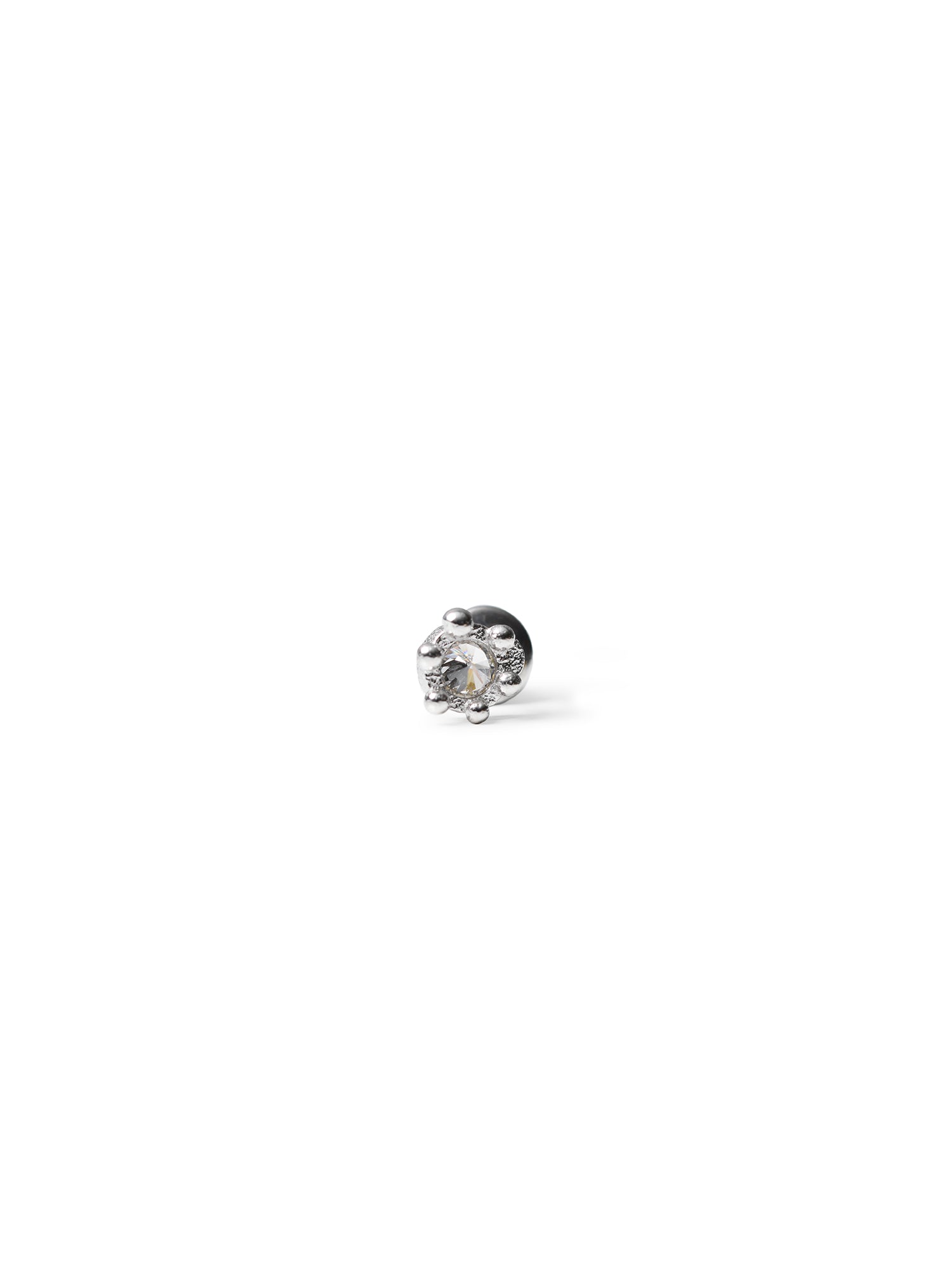 LADY STUD | SILVER/CLEAR