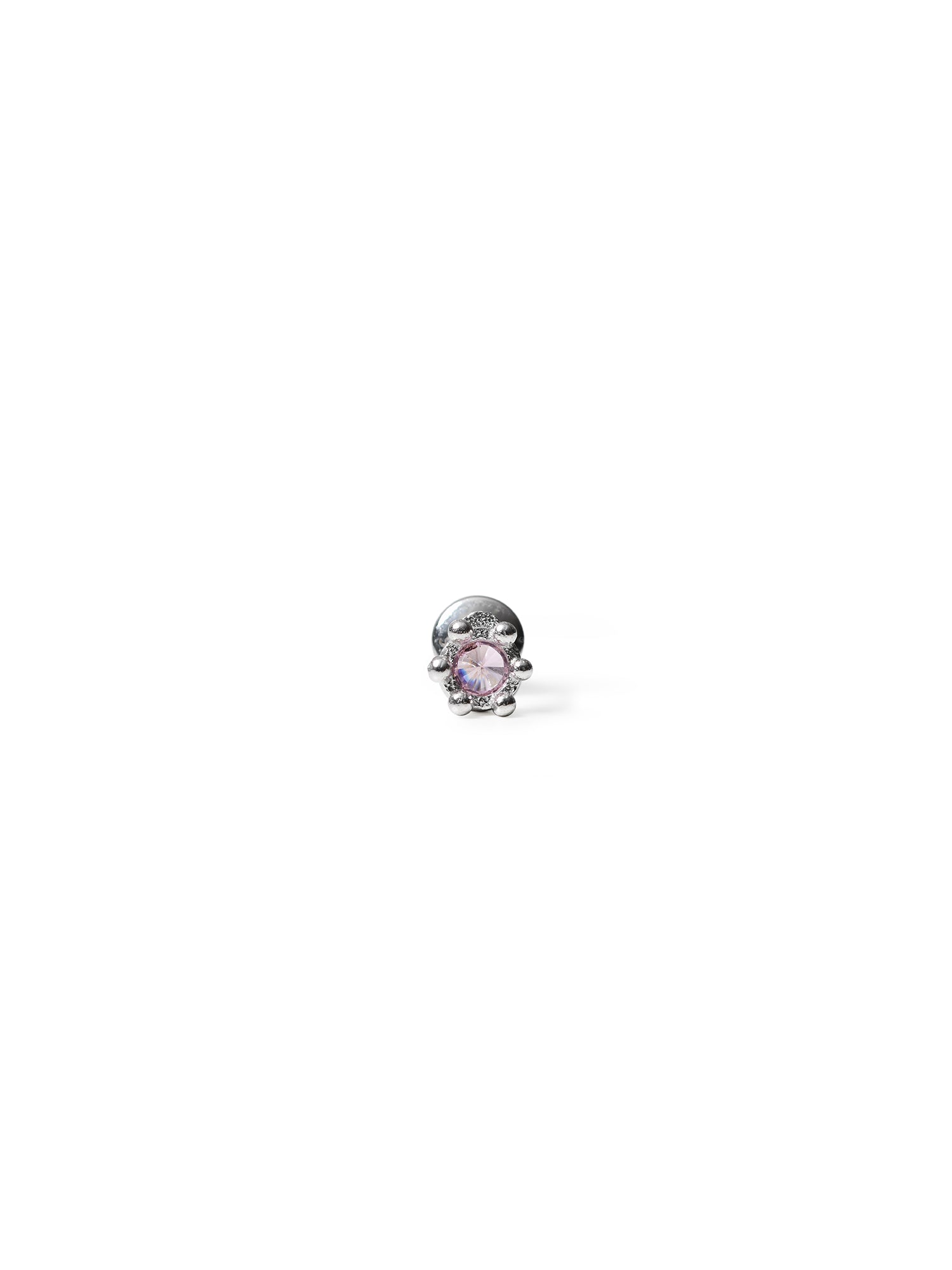 LADY STUD | SILVER/PINK