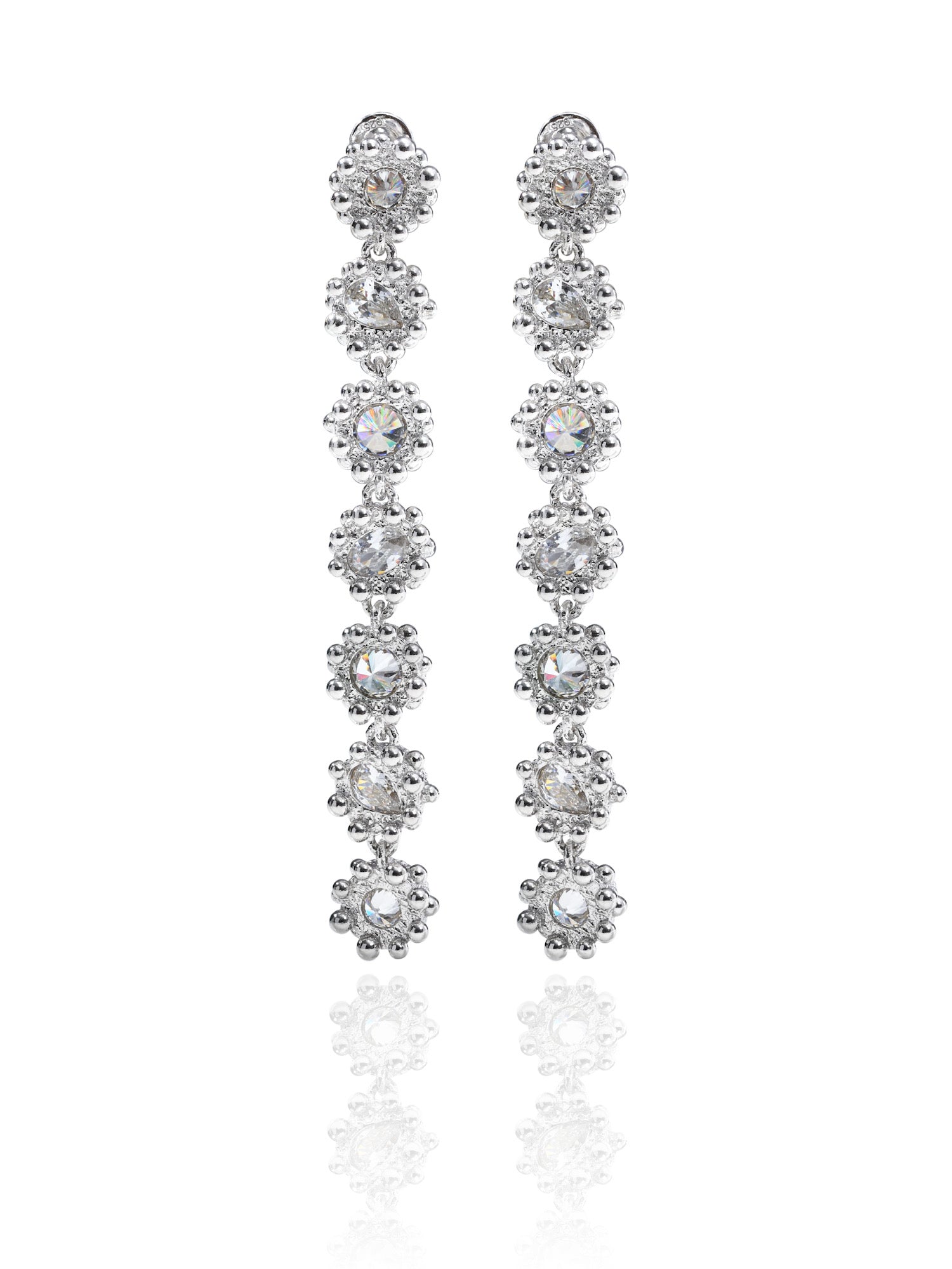 PRINCESS EARRINGS CLASSIC|7 TIER|HALO