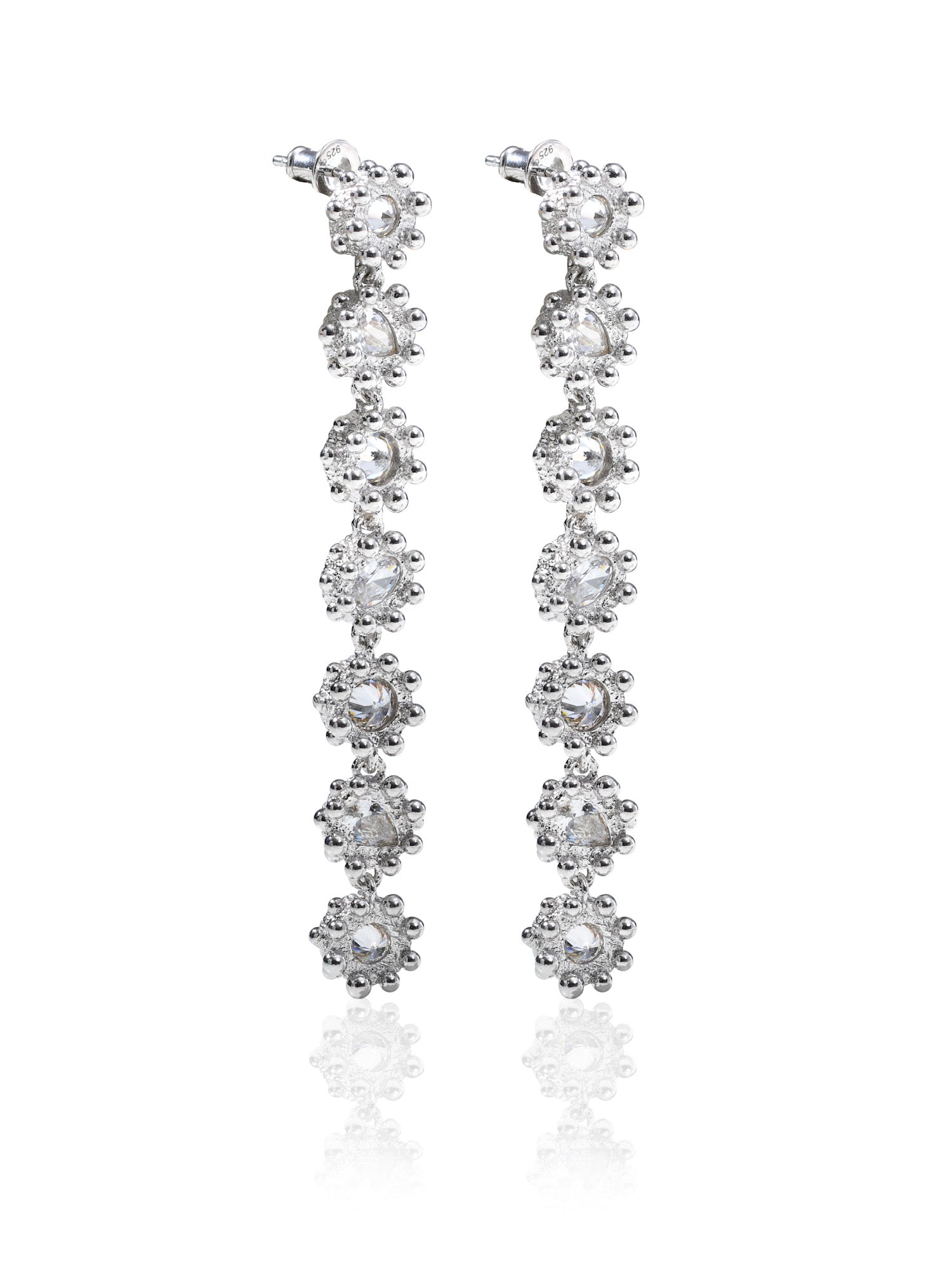 PRINCESS EARRINGS CLASSIC|7 TIER|HALO