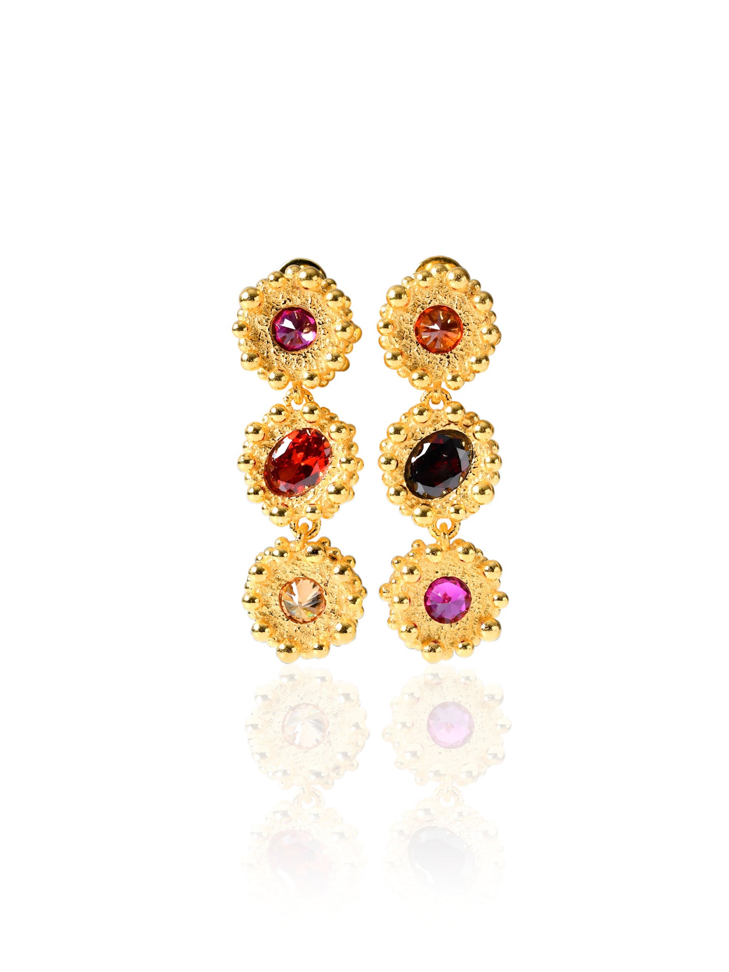 PRINCESS EARRINGS GRAND 3 TIER|FLARE