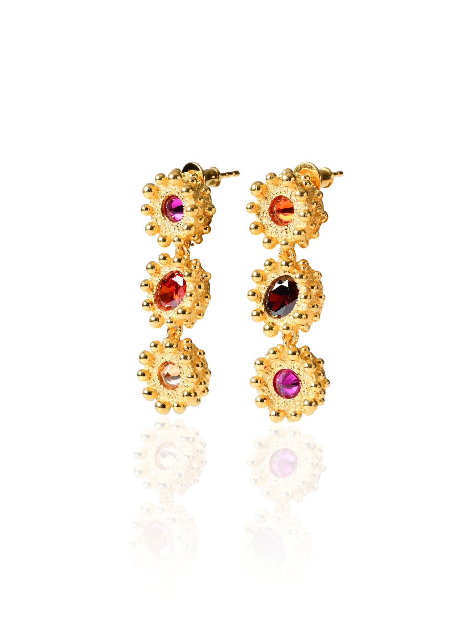 PRINCESS EARRINGS GRAND 3 TIER|FLARE