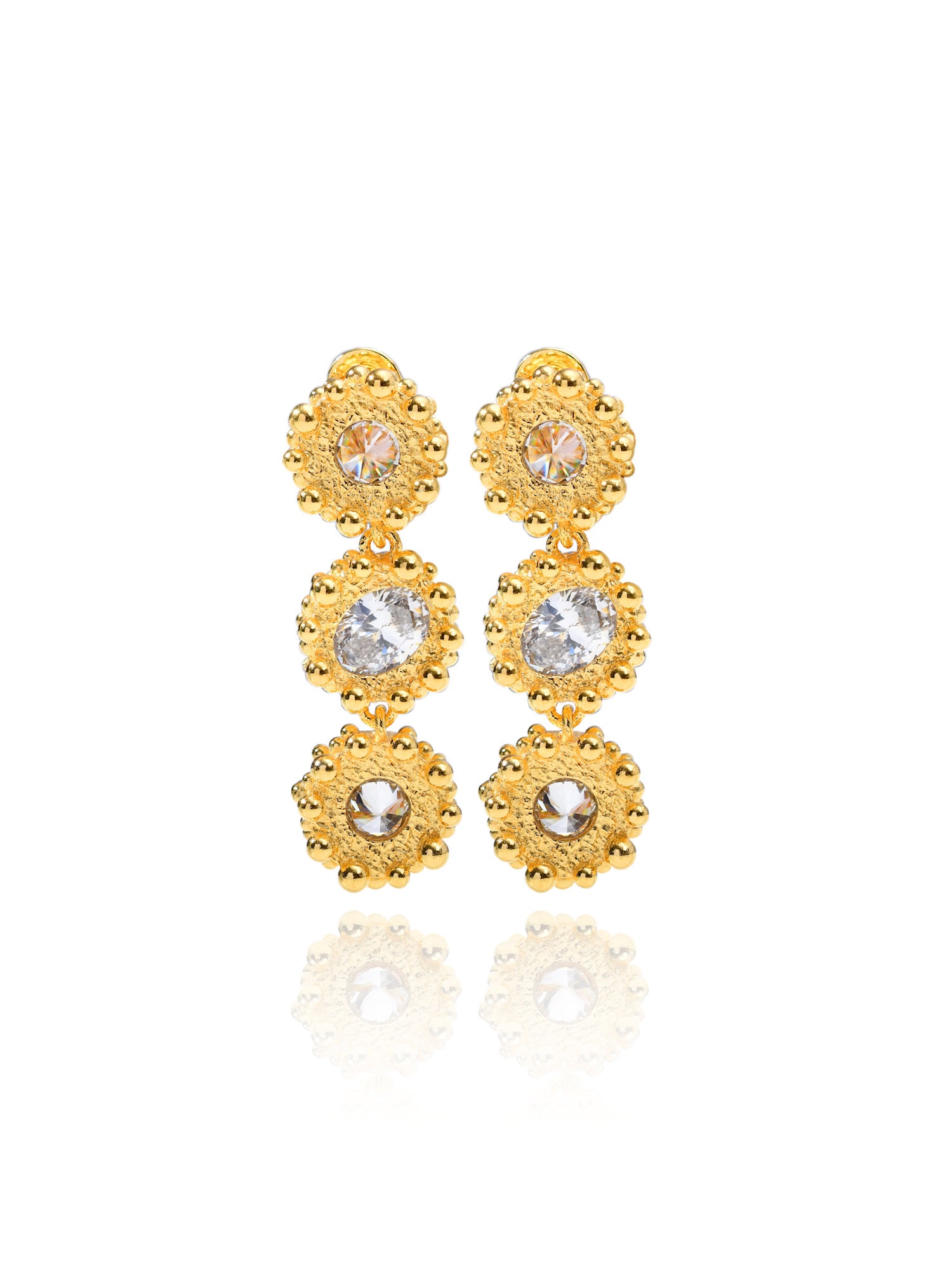 PRINCESS EARRINGS GRAND 3 TIER|SOL