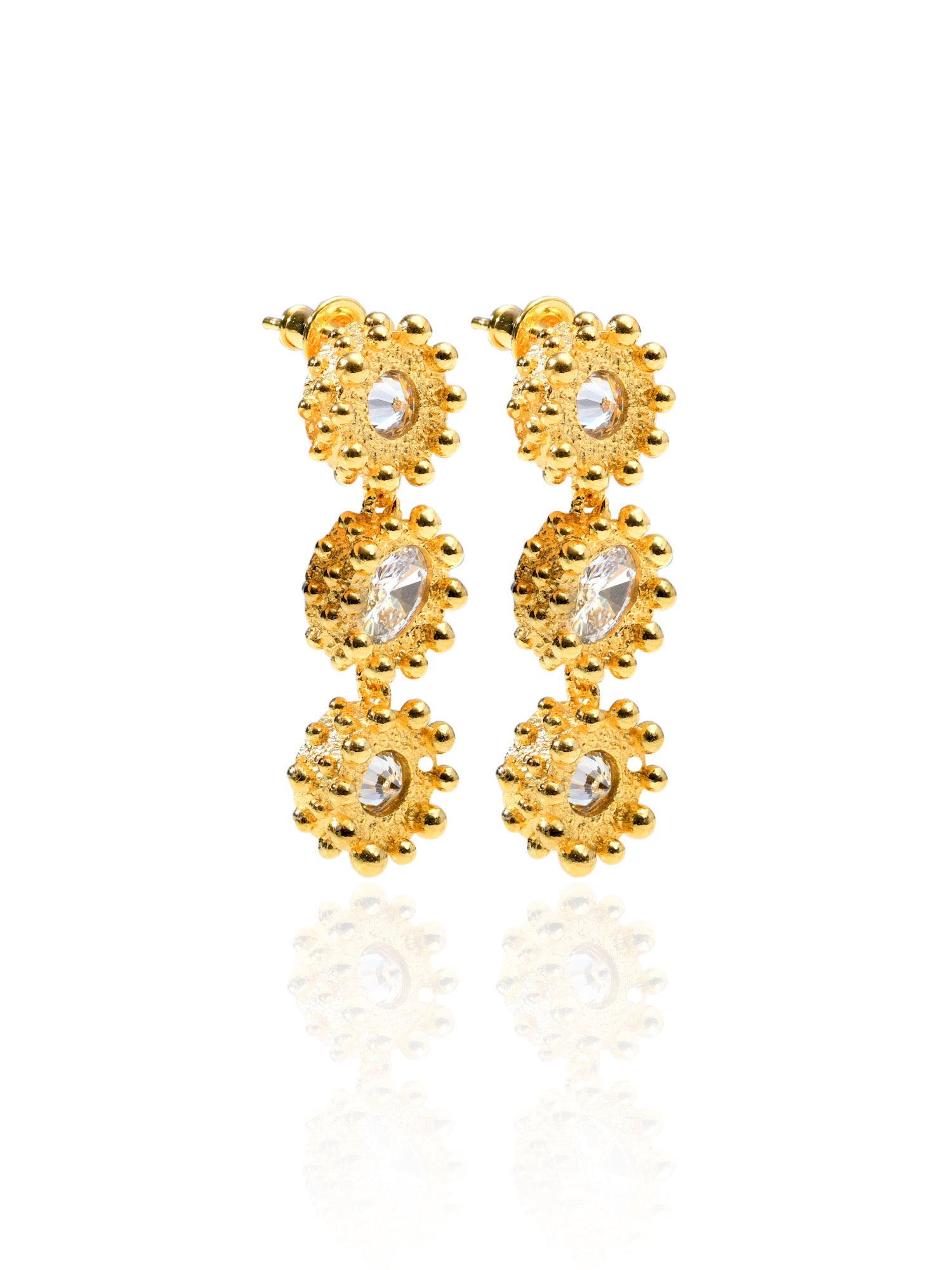 PRINCESS EARRINGS GRAND 3 TIER|SOL