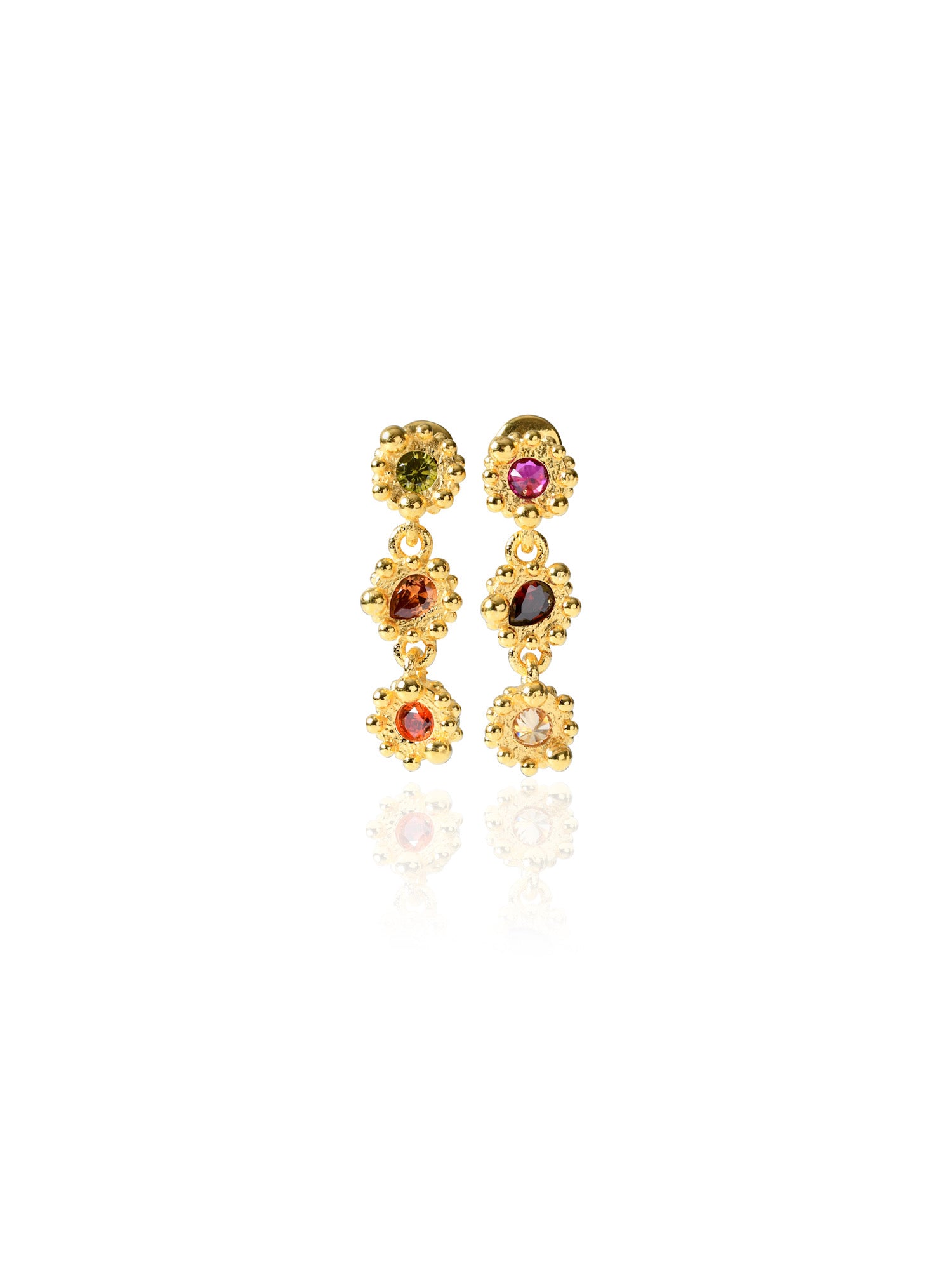 PRINCESS EARRINGS PETITE 3 TIER|FLARE