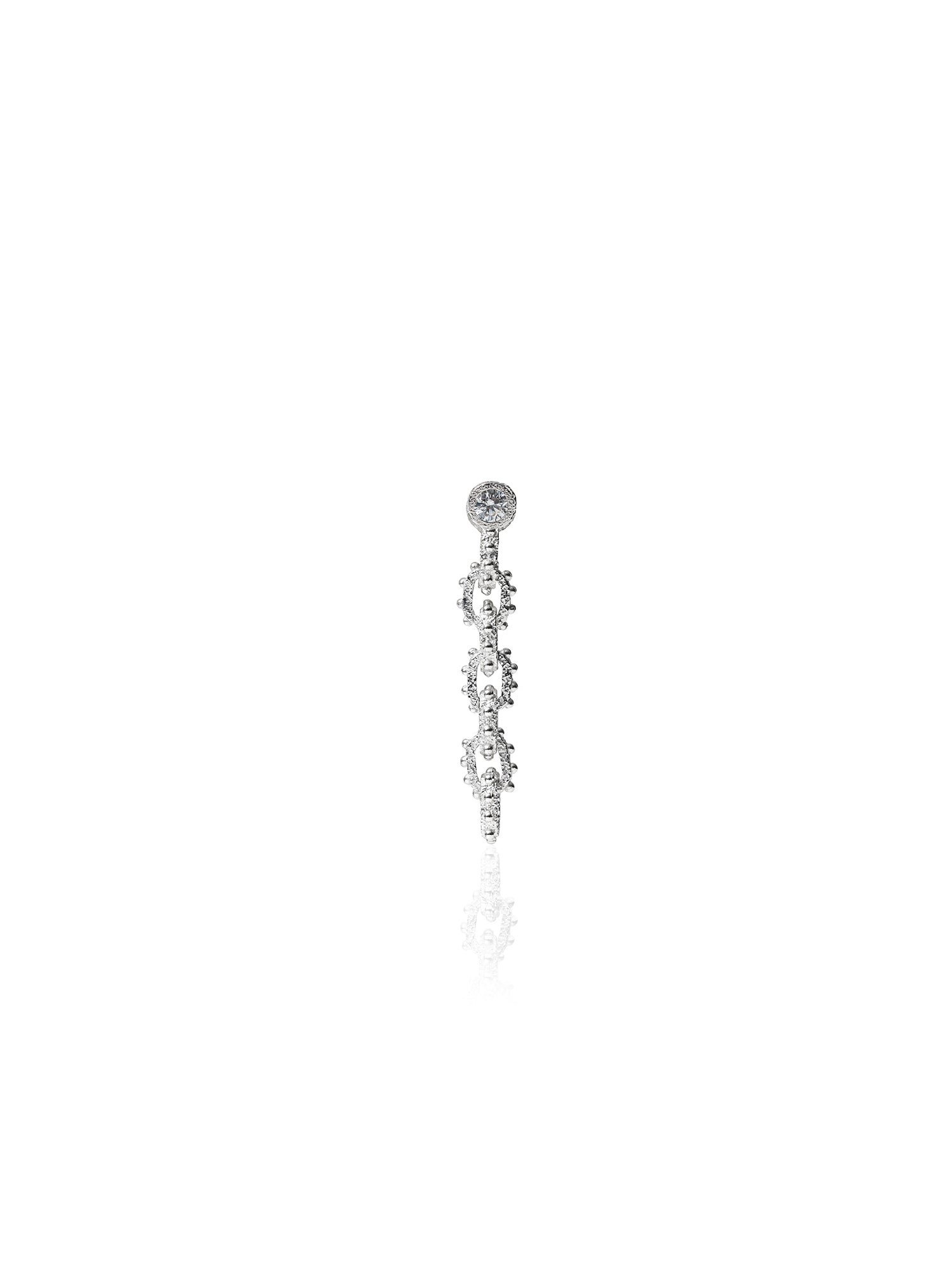 REBEL EAR JACKET PETITE|7 TIER|SILVER
